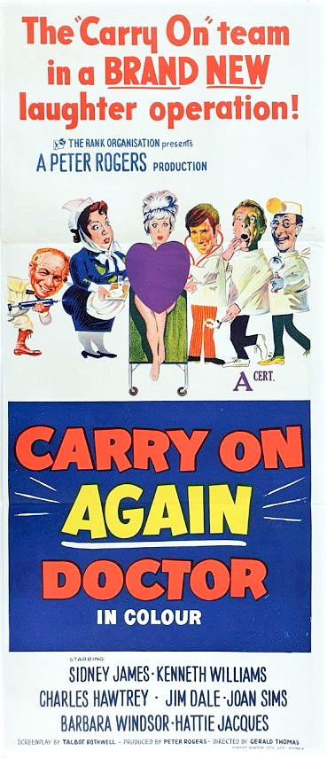 Carry On Again Doctor Australian Daybill Movie Poster 64 Carry On Again Doctor Australian Daybill Movie Poster 64