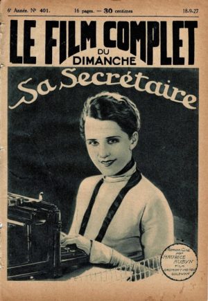 His Secretary La Secretaire Le Film Complet French Film Magazine 1927 with Norma Shearer (1)