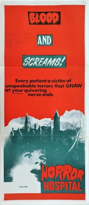 Horror Hospital Australian Daybill Movie Poster (4)