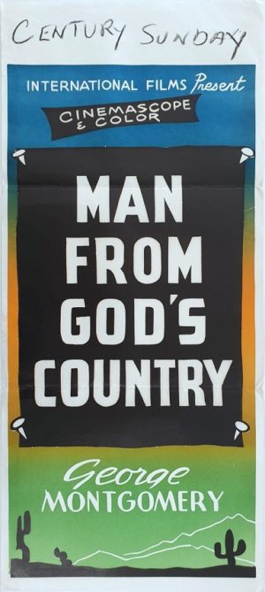 Man From God's Country New Zealand Daybill Movie Poster (2)