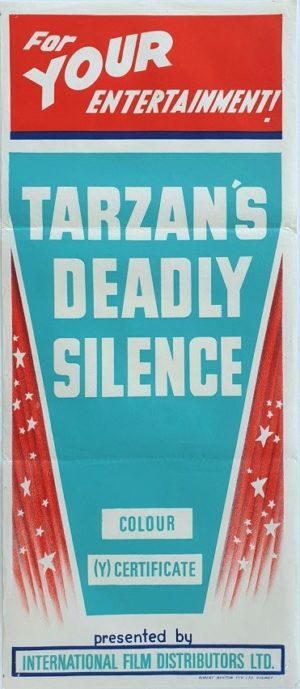 Tarzan's Deadly Silence Australian Stock Daybill Movie poster (21)