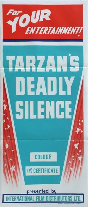 Tarzan's Deadly Silence Australian Stock Daybill Movie poster (19)