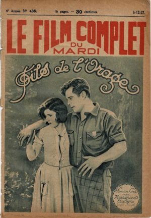 Wings of the Storm Fils De L'Orage Le Film Complet French movie magazine 1927 Thunder the Dog, Virginia Brown Faire (1)