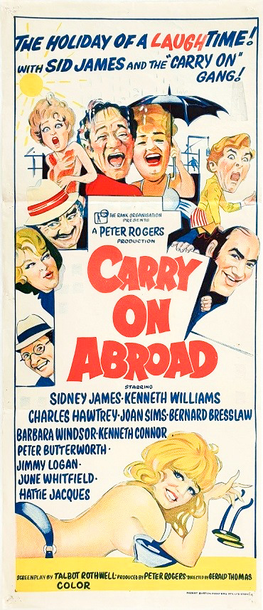 Carry On Abroad Australian Daybill Movie Poster 23