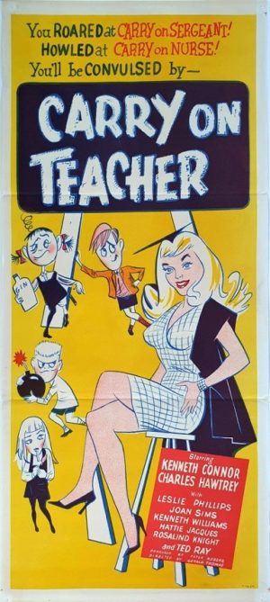 Carry On Teacher Australian daybill movie poster (11)