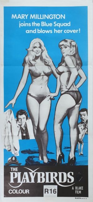 Playbirds Australian daybill movie poster with Mary Millington