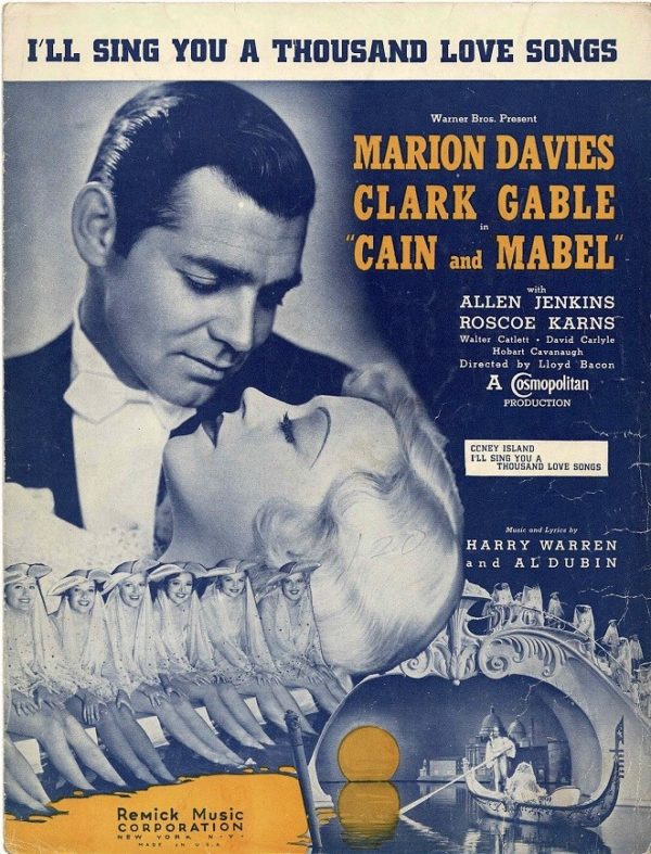 Cain And Mabel Clark Gable Us Film Sheet Music (14)