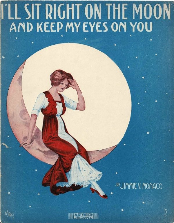 I'll Sit On The Moon Us Sheet Music 1913