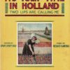 Its Tullip Time In Holland Us Sheet Music 1915