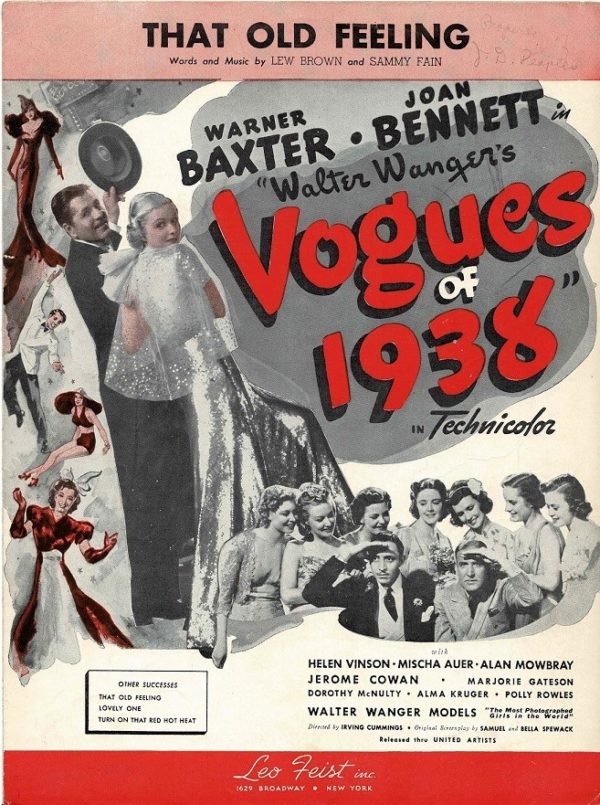 Vogues Of 1938 Us Film Sheet Music (17)