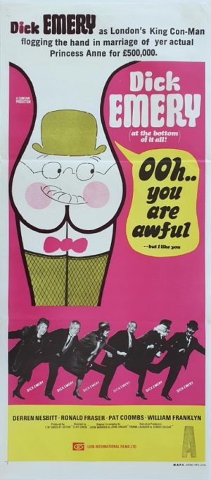 Ooh You Are Awful Australian Daybil Movie Poster Dick Emery