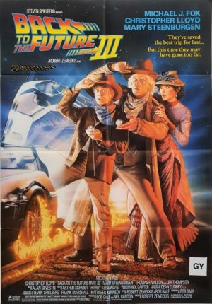 Back To The Future Part 3 Australian One Sheet Movie Poster With Nz Rating (3)