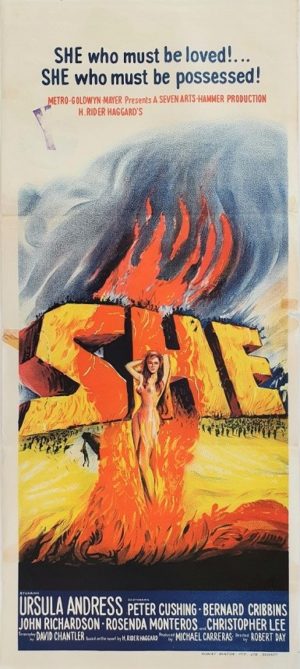 She Australian Daybill Movie Poster With Ursula Andress (6)