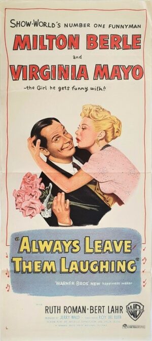 Always Leave Them Laughing Virginia Mayo And Milton Berle Australian Daybill Movie Poster (3)