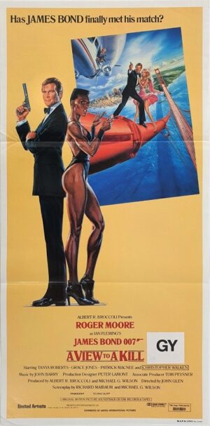 A View To A Kill Australian Daybill 007 James Bond Roger Moore And Grace Jones (4)