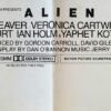 Alien Us One Sheet Movie Poster New Zealand Used (2)