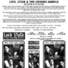 Lock Stock And Two Smoking Barrels Australian Press Sheet (8)