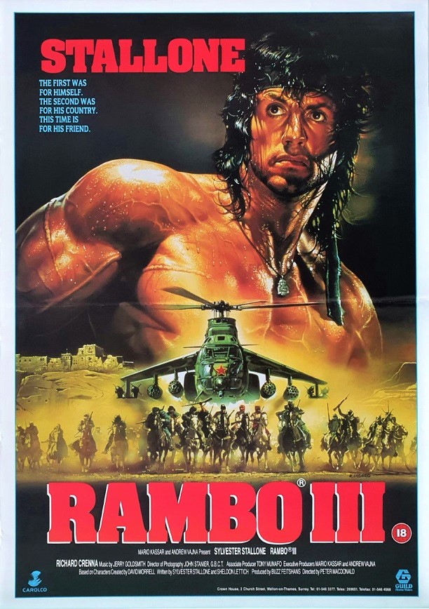 Rambo III Classic Movie Premium METAL Poster Art Print Gift