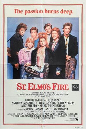 St Elmo's Fire Us One Sheet Movie Poster New Zealand Used (3)