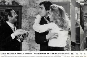 The Blonde In The Blue Movie Uk Front Of House Cards (2)