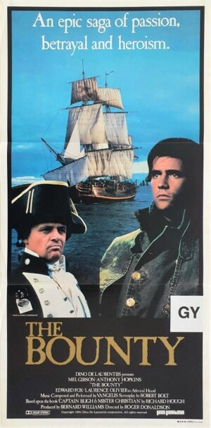 The Bounty Australian Daybill Movie Poster Mel Gibson And Anthony Hopkins (8)