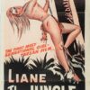 Liane Jungle Goddess Australian Daybill Movie Poster 1956 Liane, das Mädchen aus dem Urwald with Marion Michael