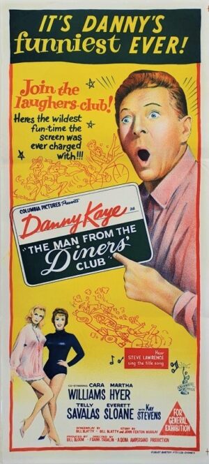 The Man From The Diners Club Australian Daybill Movie Poster With Danny Kaye (84)