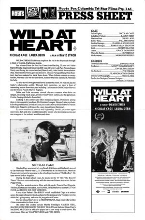 Wild At Heart Australian Press Sheet (2)