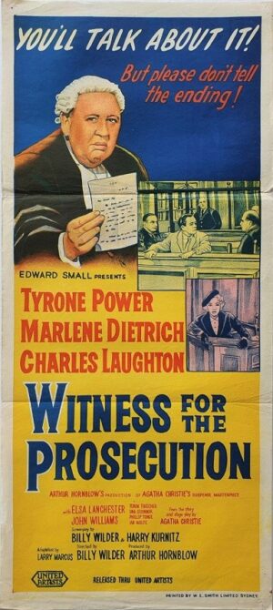 Witness For The Prosecution Australian Daybill Movie Poster (13)