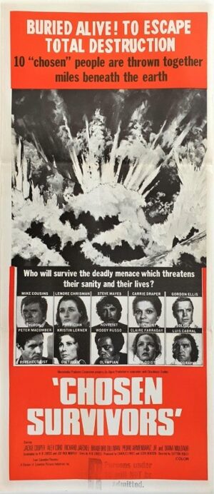 Chosen Survivors Australian Daybill Movie Poster (2)