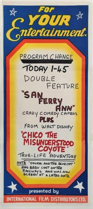 San Ferry Ann And Chico The Misunderstood Coyote Australian Daybill Movie Poster (5)