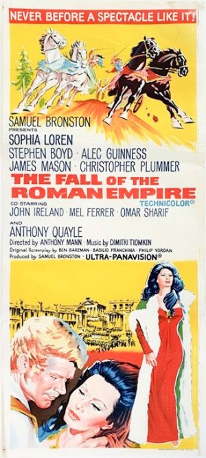 The Fall Of The Roman Empire Australian Daybill Movie Poster 2 1