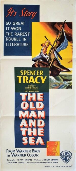 The Old Man And The Sea Spencer Tracy Australian Daybill Movie Poster (24)