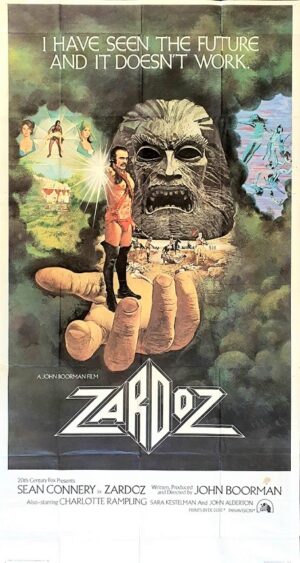 Zardoz Us 3 Sheet Movie Poster With Sean Connery (7)