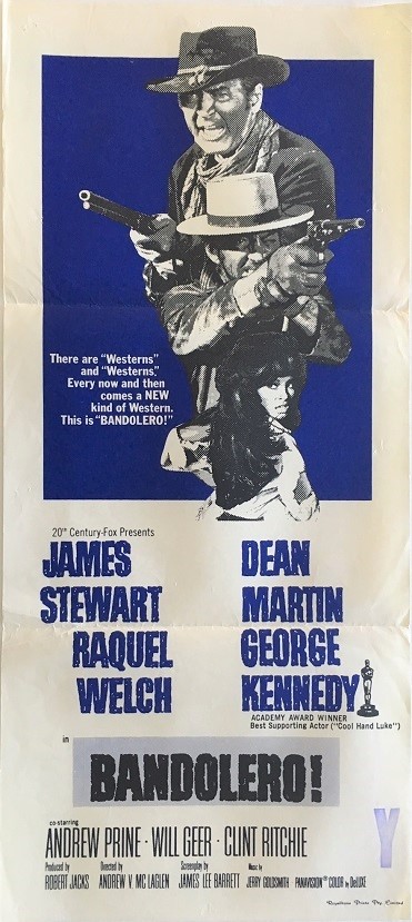 Bandolero Australian Daybill Poster With James Stewart Dean Martin And Raquel Welch (2)
