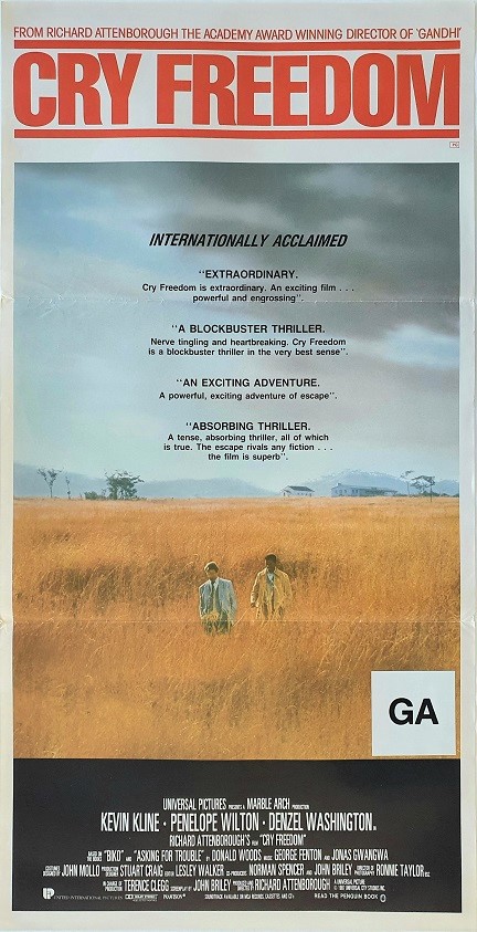 Cry Freedom Australian Daybill Movie Poster (9)