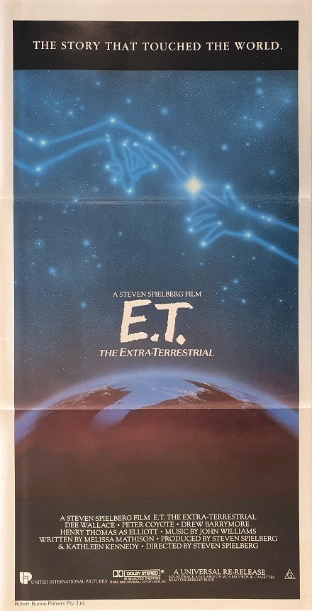 E.t Australian Rerelease Daybill Movie Poster (23)