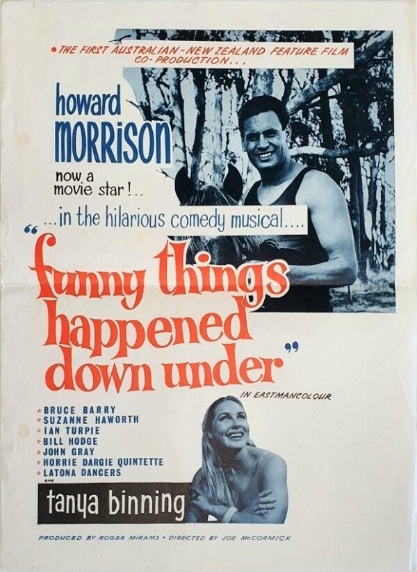 Funny Things Happened Down Under New Zealand Movie Poster With Howard Morrison (2)