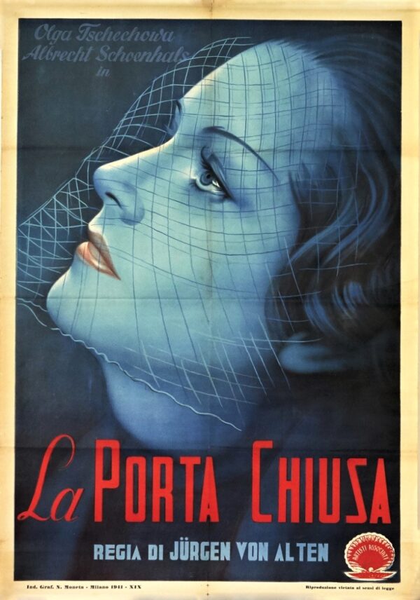 La Porta Chiusa Italian 1941 Poster Originally Released As Angelika In Germany 1940 With Olga Tschechowa (11)