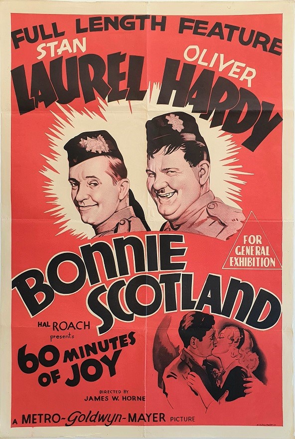 Laurel And Hardy Bonnie Scotland Australian One Sheet Movie Poster (67)