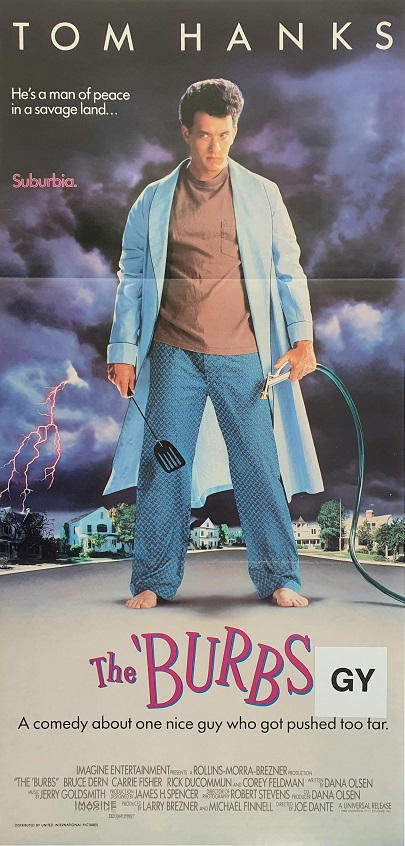 The Burbs Australian Daybill Movie Poster Tom Hanks
