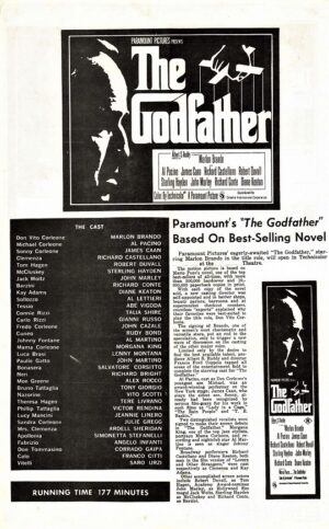 The Godfather Australian Press Sheet (12)