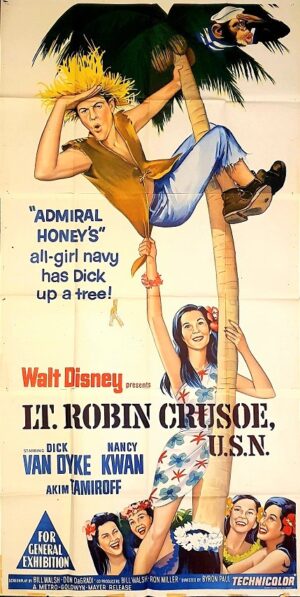 Lt. Robin Crusoe, U.s.n. Australian 3 Sheet Movie Poster Dick Van Dyke