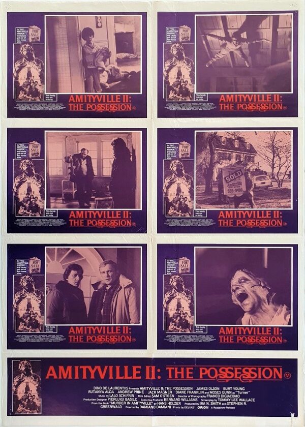 Amityville Horror Ii 2 The Possession Australian Lobby Card Style Photosheet One Sheet Movie Poster (7)