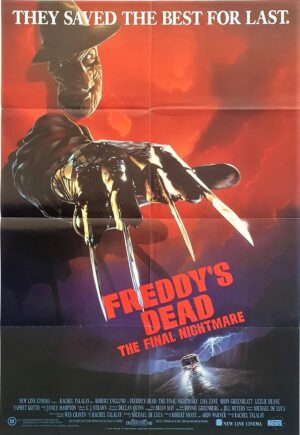 Freddy's Dead The Final Nightmare Australian One Sheet Movie Poster A Nightmare On Elm Street