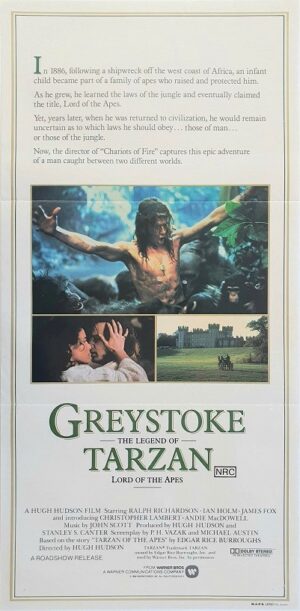 Greystoke The Legend Of Tarzan Lord Of The Apes Australian Daybill Movie Poster (66)