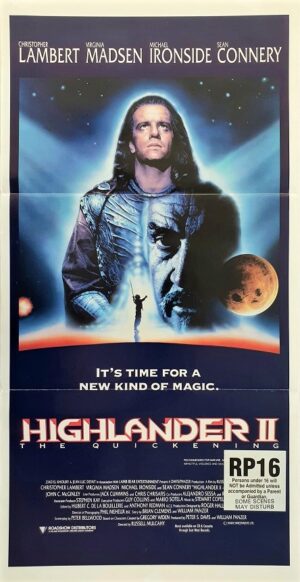 Highlander 2 The Quickening Australian Daybill Movie Poster (49)