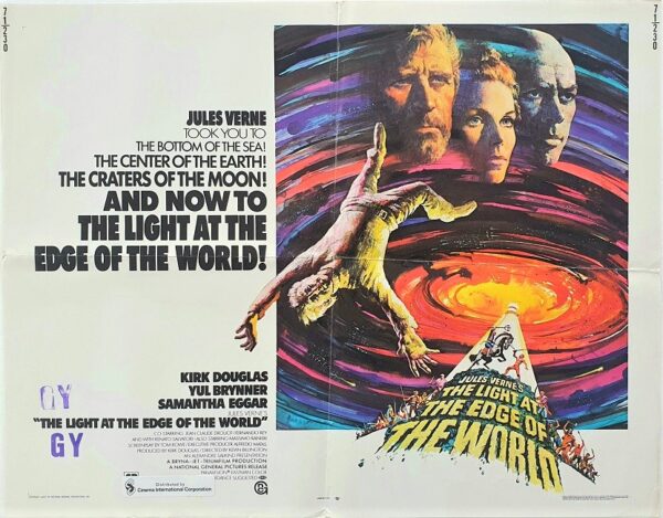 Jules Vernes The Light At The Edge Of The World Us Half Sheet Movie Poster (101) Kirk Douglas