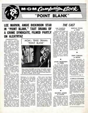 Point Blank Lee Marvin Australian Press Sheet (5)