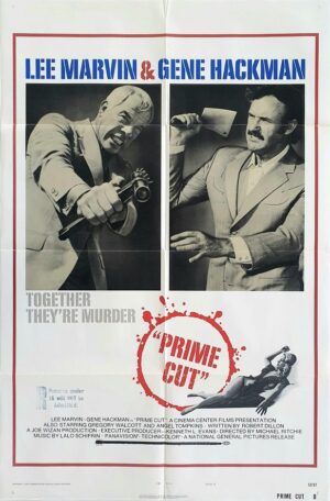 Prime Cut Us One Sheet Movie Poster (82) Lee Marvin And Gene Hackman